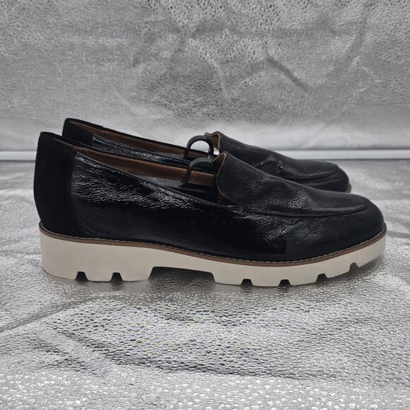 Vionic Women's Kensley Black Patent Leather Platform Loafer Size 10 Academia - Picture 1 of 7